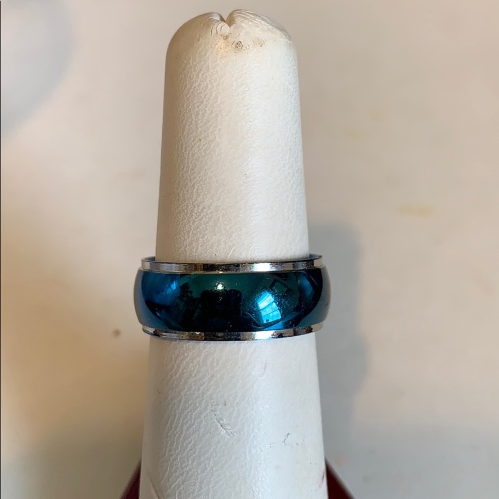 Blue and silver band